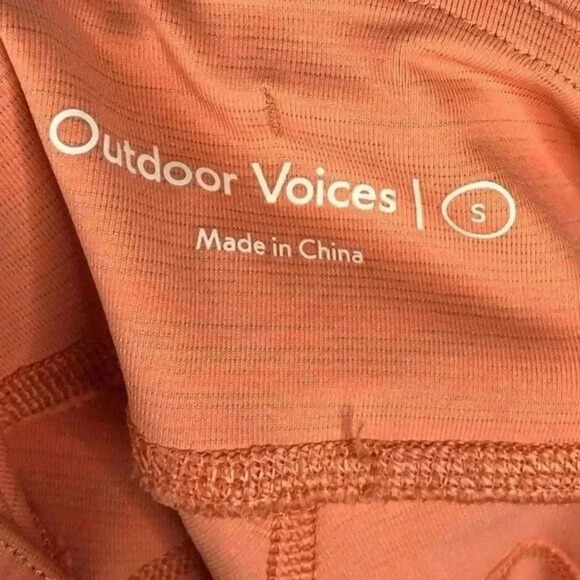 Outdoor Voices Coral Orange Techsweat Athletic Leggings S - Picture 4 of 4
